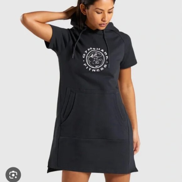 Gymshark Legacy Longline Hoodie Sweater Dress size XS (fits oversized) - Picture 1 of 5